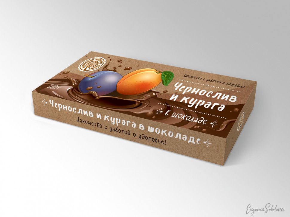  Чернослив и курага в шоколаде, 220г в Крымске