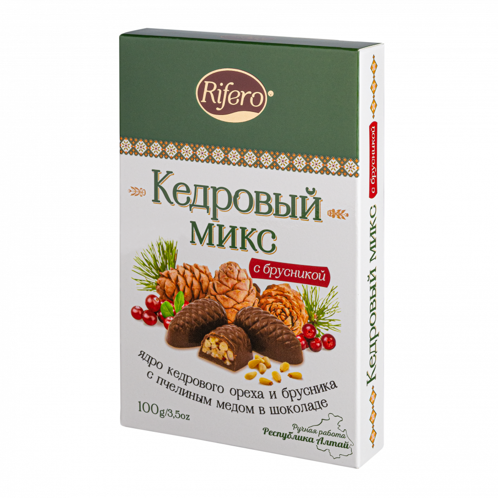  Риф и ко Конфеты "Кедровый микс БРУСНИКА" 100г    в Крымске