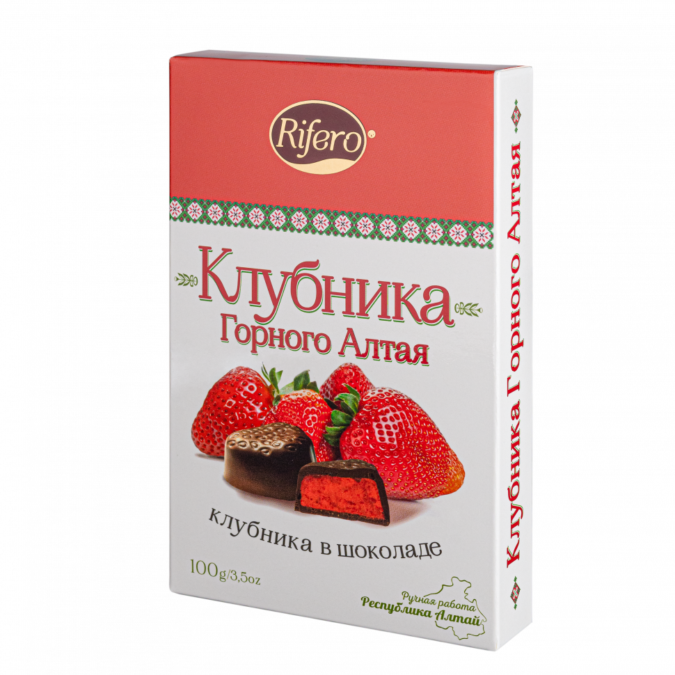  Риф и ко Конфеты "КЛУБНИКА Горного Алтая" 100г        в Крымске