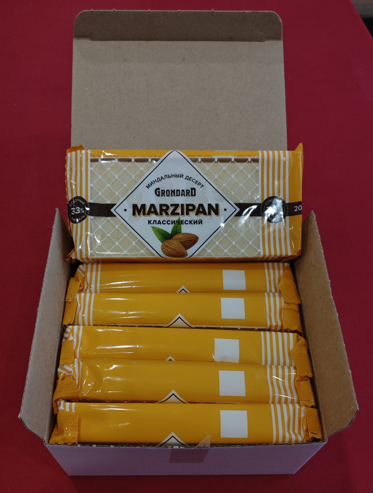  TM Grondard      (11133) Марципан 33%, (блок 6 шт по 200г)             в Крымске
