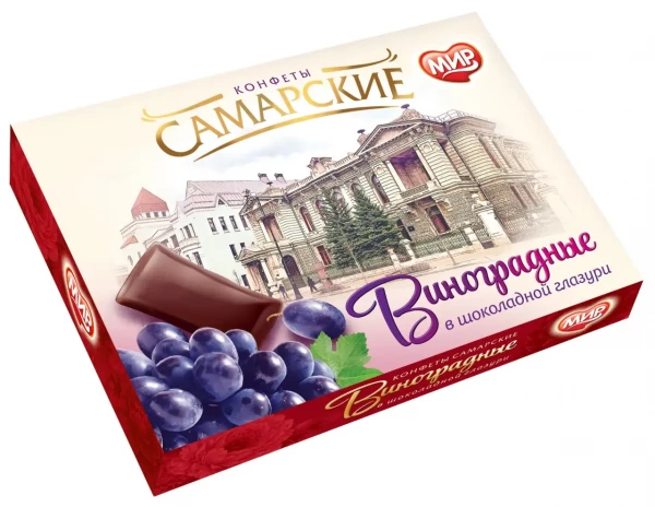 №2 КФ МИР Виноградные в шоколадной глазури 160г  в Крымске
