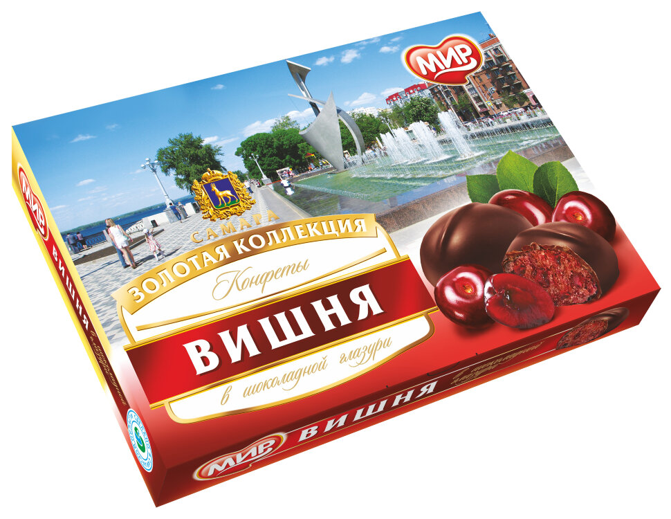  КФ МИР Вишня в шоколадной глазури 160г в Крымске